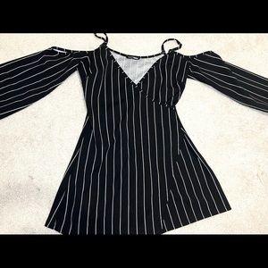 Black and white romper